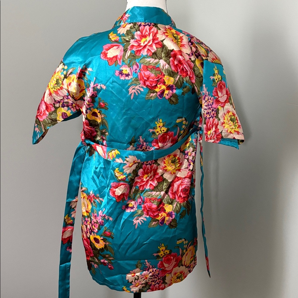 Floral Kimono Robe - Picture 2 of 2
